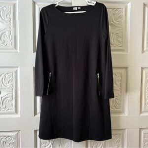GAP Long Sleeved Little Black Dress - Size 8